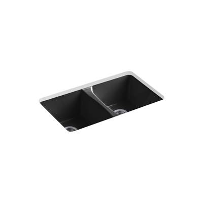 Deerfield 33'' undermount double-bowl kitchen sink