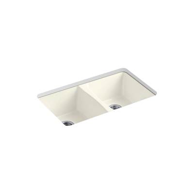 Deerfield 33'' undermount double-bowl kitchen sink
