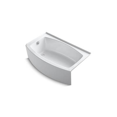 Expanse 60'' x 30'' alcove bath, left drain - White