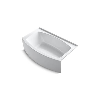 Expanse 60'' x 30'' alcove bath, right drain - White