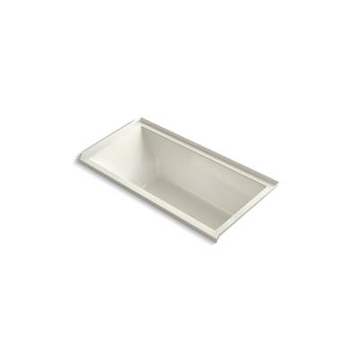 Kohler Underscore 60'' x 30'' alcove bath, right drain - Biscuit