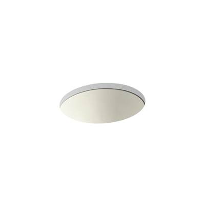 Caxton 19-1/4'' oval undermount bathroom sink with glazed underside, no overflow