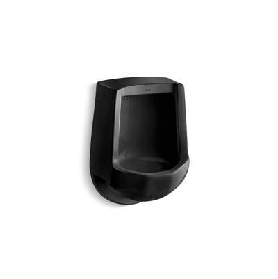 FreshmanE Siphon-jet half-stall 1.0 gpf urinal, rear spud - Black