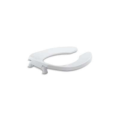 Kohler Lustrae Round-front Toilet Seat with Check Hinge - White