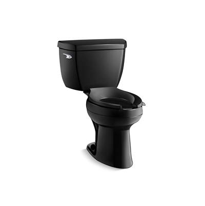 Highline Classic Two-piece elongated toilet, 1.0 gpf - Black