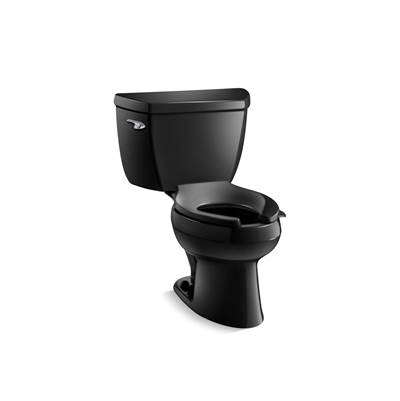 Kohler | Wellworth | Floor Mount Two Piece Toilet - Black