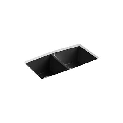 BrookfieldE 33'' undermount double-bowl kitchen sink