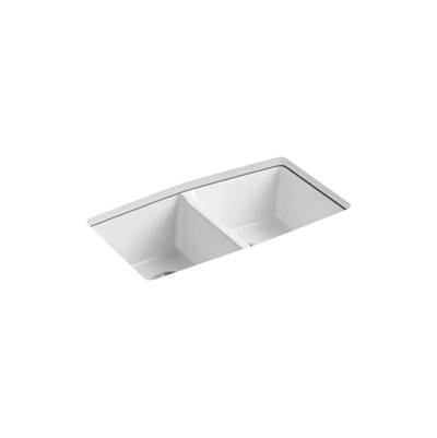 BrookfieldE 33'' undermount double-bowl kitchen sink