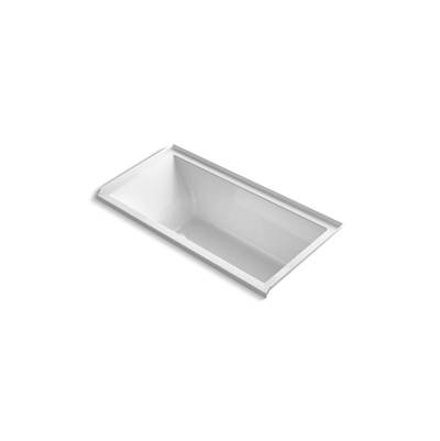 Kohler Underscore 60'' x 30'' alcove bath with Bask heated surface, right drain - White