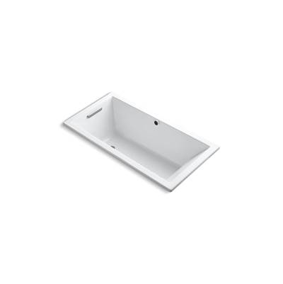 Kohler Underscore 60'' x 30'' drop-in bath with Bask heated surface - White