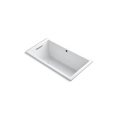 Kohler Underscore 60'' x 32'' drop-in bath with Bask heated surface - White