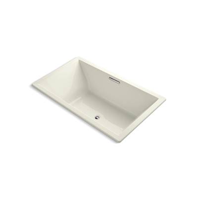 Kohler Underscore 72'' x 42'' drop-in bath with Bask heated surface - Biscuit