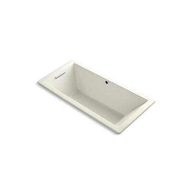 Kohler Underscore 66'' x 32'' drop-in bath with Bask heated surface - Biscuit
