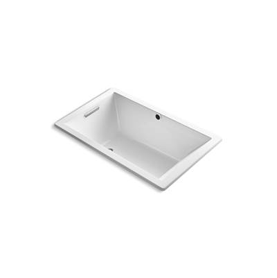Kohler Underscore 60'' x 36'' drop-in bath with Bask heated surface - White