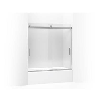 Kohler Levity Sliding Bath Door, 59-3/4'' H X 56-5/8 - 59-5/8'' W, with 1/4'' Thick Crystal Clear...