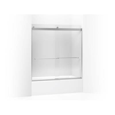 Kohler Levity Sliding Bath Door, 62'' H X 56-5/8 - 59-5/8'' W, with 1/4'' Thick Crystal Clear...