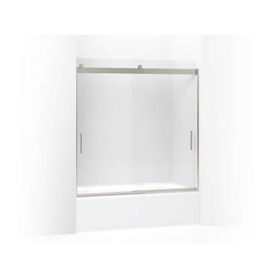 Kohler Levity Sliding Bath Door, 62'' H X 56-5/8 - 59-5/8'' W, with 1/4'' Thick Frosted Glass -...
