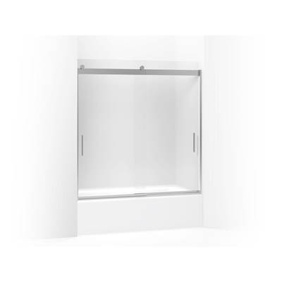 Kohler Levity Sliding Bath Door, 62'' H X 56-5/8 - 59-5/8'' W, with 1/4'' Thick Frosted Glass -...