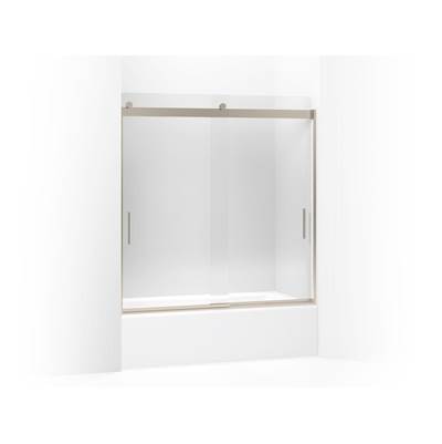 Kohler Levity 62'' H Sliding Bath Door with 1/4''-thick Glass - Anodized Brushed Bronze