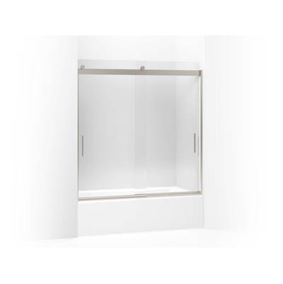 Kohler Levity 62'' H Sliding Bath Door with 1/4''-thick Glass - Matte Nickel