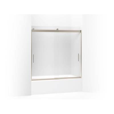 Kohler Levity Sliding Bath Door, 59-3/4'' H X 56-5/8 - 59-5/8'' W, with 1/4'' Thick Frosted Glass...