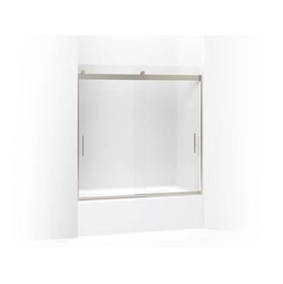 Kohler Levity Sliding Bath Door, 59-3/4'' H X 56-5/8 - 59-5/8'' W, with 1/4'' Thick Frosted Glass...