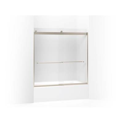 Kohler Levity Sliding Bath Door, 59-3/4'' H X 56-5/8 - 59-5/8'' W, with 1/4'' Thick Frosted Glass...