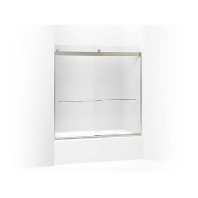 Kohler Levity Sliding Bath Door, 59-3/4'' H X 56-5/8 - 59-5/8'' W, with 1/4'' Thick Frosted Glass...