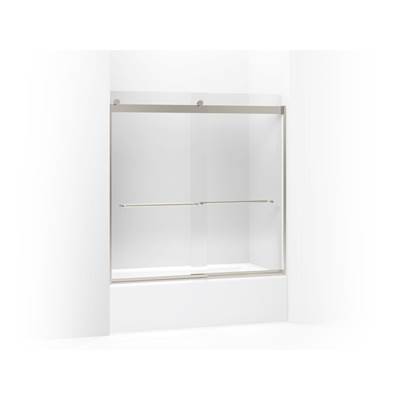 Kohler Levity Sliding Bath Door, 59-3/4'' H X 56-5/8 - 59-5/8'' W, with 1/4'' Thick Crystal Clear...