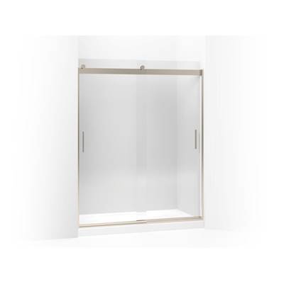 Kohler Levity Sliding Shower Door, 74'' H X 56-5/8 - 59-5/8'' W, with 1/4'' Thick Crystal Clear...