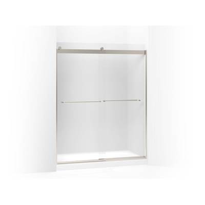 Kohler Levity Sliding Shower Door, 74'' H X 56-5/8 - 59-5/8'' W, with 1/4'' Thick Frosted Glass -...