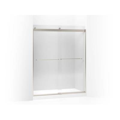 Kohler Levity 74'' H Sliding Shower Door with 1/4''-thick Glass - Matte Nickel