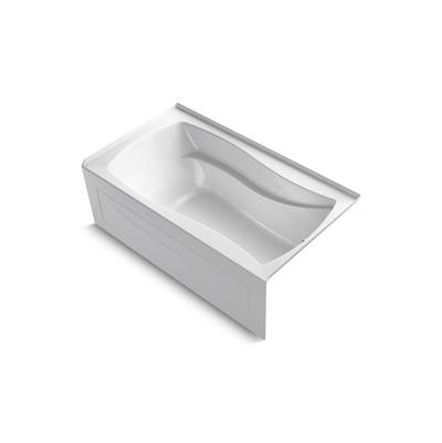 Kohler Mariposa 66'' X 36'' Alcove Heated Bubblemassagee Air Bath, Right Drain - White