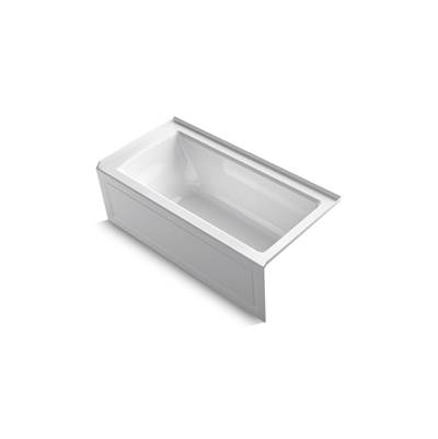 Archer 60'' x 30'' alcove bath with Bask heated surface, right drain