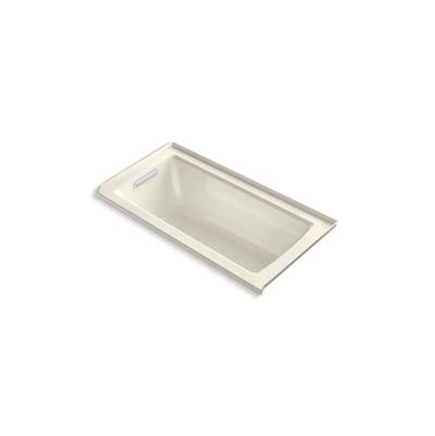 Archer 60'' x 30'' alcove bath with Bask heated surface, left drain