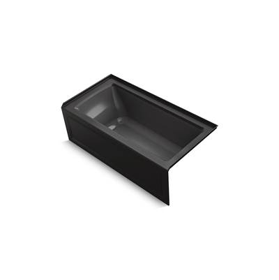 Archer 60'' x 30'' alcove bath with Bask heated surface, right drain