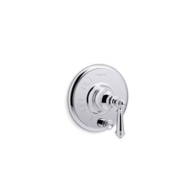 Artifacts Rite-Temp valve trim with push-button diverter and lever handle