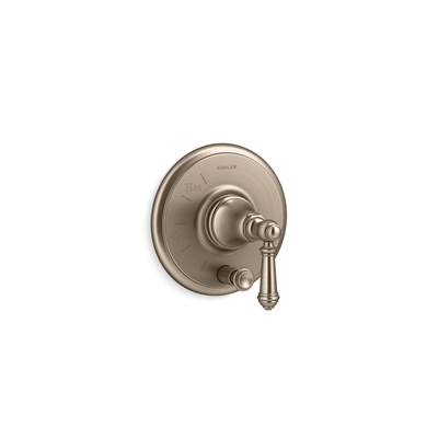 Artifacts Rite-Temp valve trim with push-button diverter and lever handle
