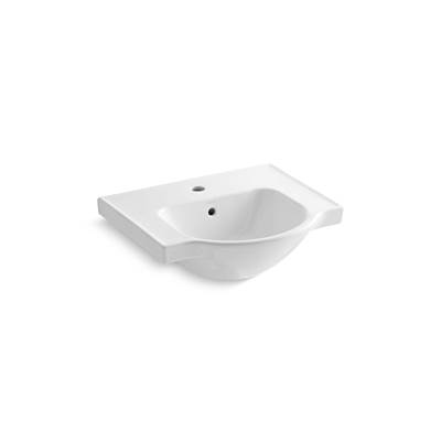 Kohler | Veer | Vessel Only Pedestal Bathroom Sink - White