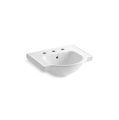 Kohler | Veer | Vessel Only Pedestal Bathroom Sink - White