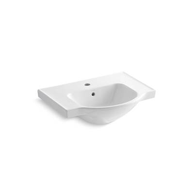 Kohler | Veer | Vessel Only Pedestal Bathroom Sink - White