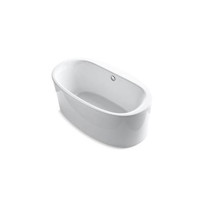 Kohler Sunstruck 65-1/2'' x 35-1/2'' freestanding bath, straight shroud - White