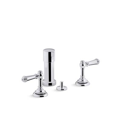 Artifacts Widespread bidet faucet with lever handles