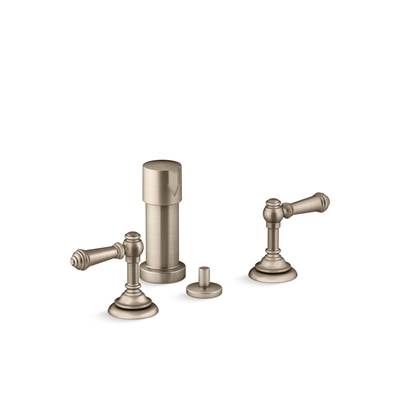 Artifacts Widespread bidet faucet with lever handles