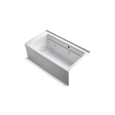 Archer 60'' x 32'' alcove whirlpool bath with Bask heated surface, right drain