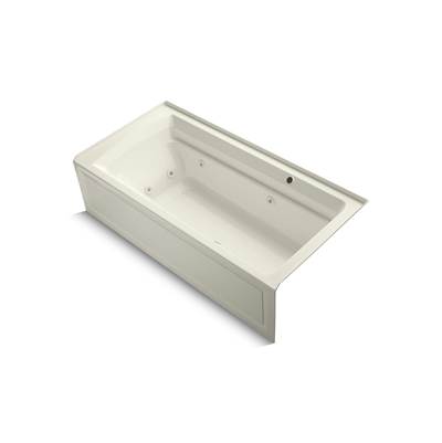 Archer 72'' x 36'' alcove whirlpool bath with Bask heated surface, right drain