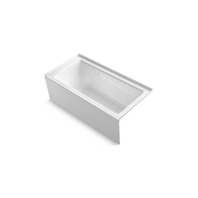 Archer 60'' x 30'' alcove Heated BubbleMassageE air bath with Bask heated surface, right drain