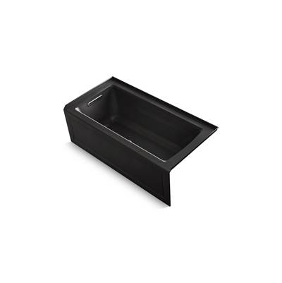 Archer 60'' x 30'' alcove Heated BubbleMassageE air bath, left drain