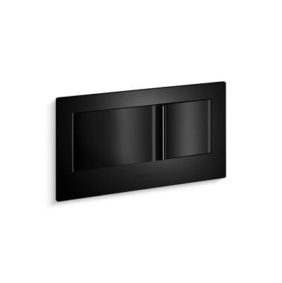 Kohler Veil Flush actuator plate for 2''x6'' in-wall tank and carrier system - Black