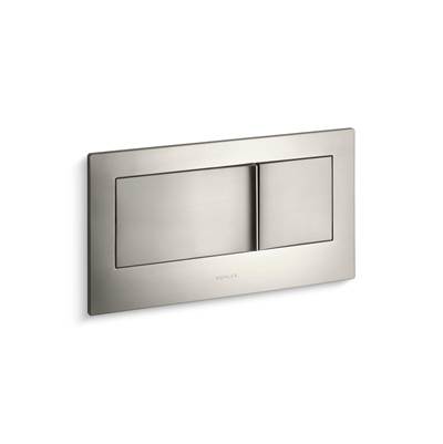 Kohler Veil Flush actuator plate for 2''x6'' in-wall tank and carrier system - Vibrant Brushed Nickel
